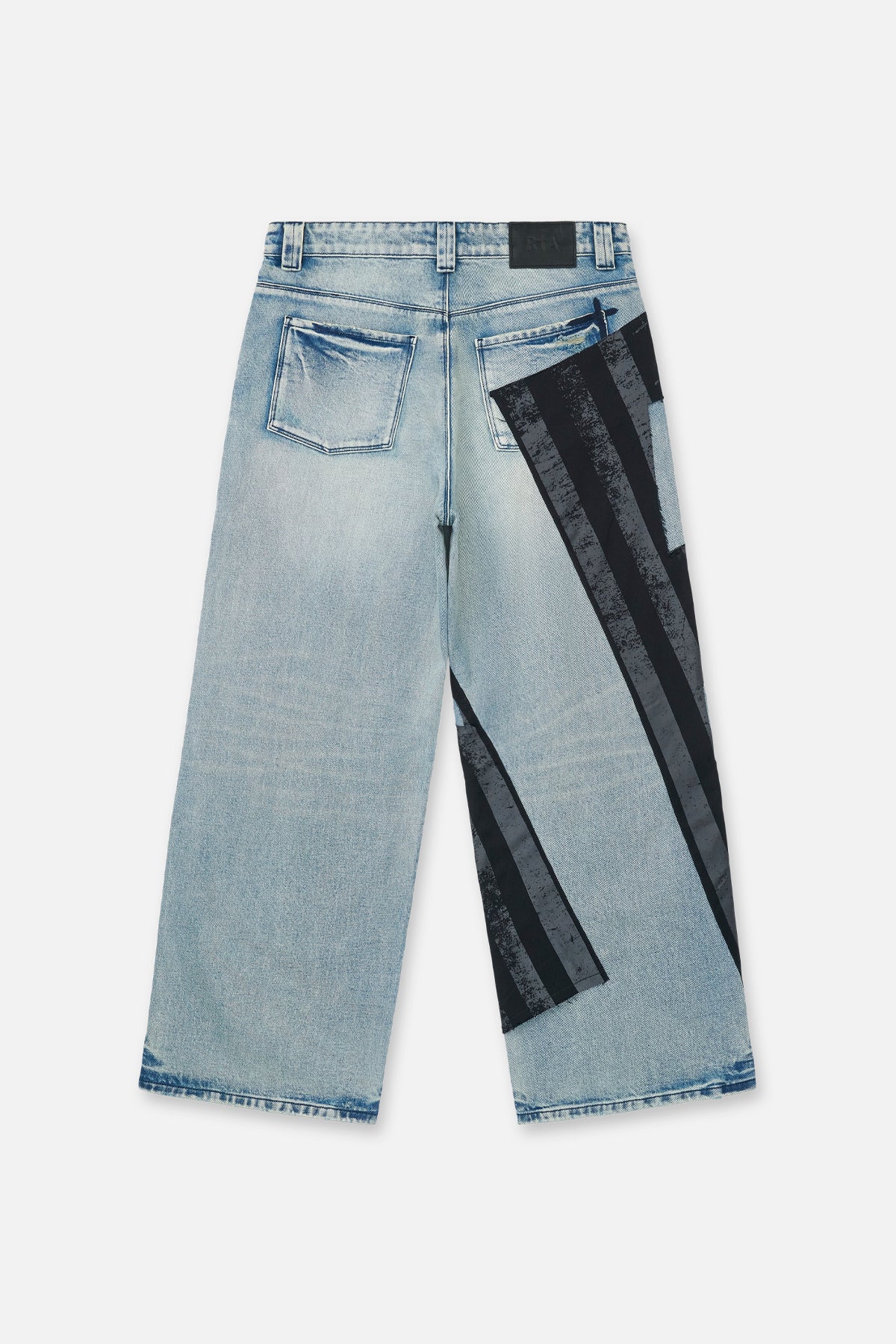 LIOR WIDE LEG JEANS | INDIGO FRAYED FLAG - Image 4