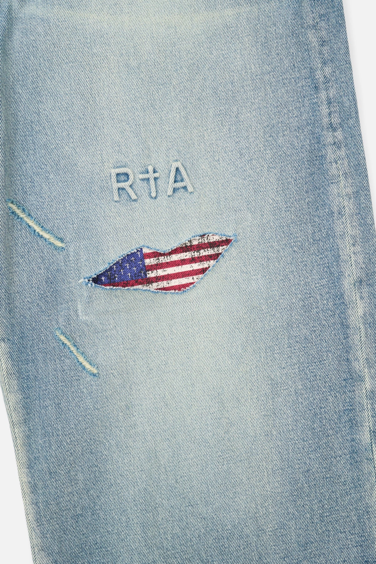 LIOR WIDE LEG JEANS | INDIGO FRAYED FLAG - Image 5