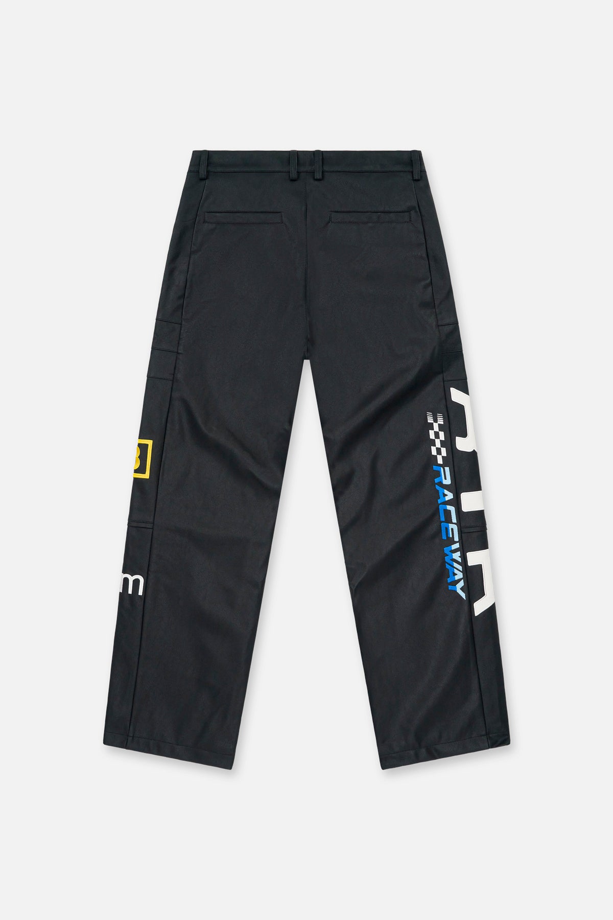 KIAN FAUX LEATHER MOTO PANT | BLACK MOTORSPORTS - Image 2