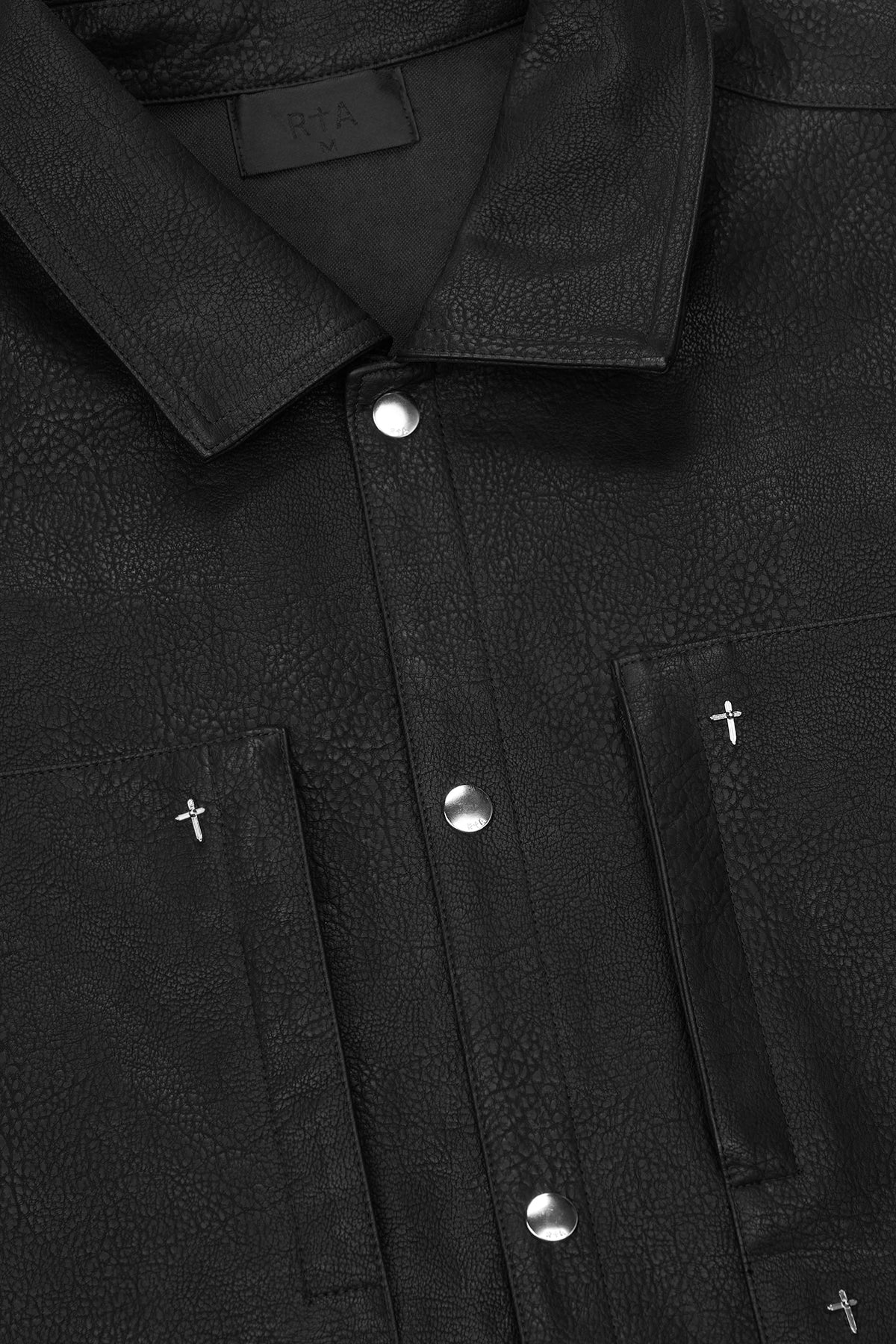 FISHER FAUX LEATHER JACKET | BLACK - Image 3