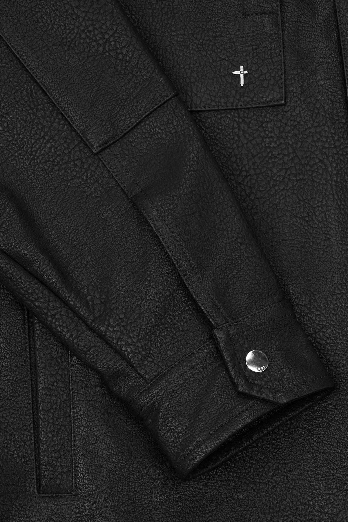 FISHER FAUX LEATHER JACKET | BLACK - Image 4